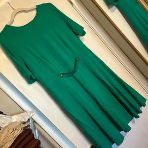 Eloquii green knee length dress. Size 16